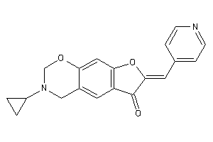 3-cyclopropyl-7-(4-pyridylmethylene)-2,4-dihydrofuro[3,2-g][1,3]benzoxazin-6-one
