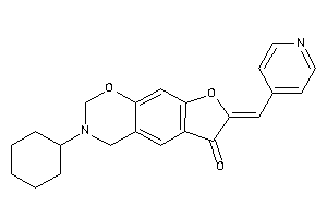 3-cyclohexyl-7-(4-pyridylmethylene)-2,4-dihydrofuro[3,2-g][1,3]benzoxazin-6-one