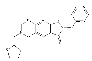 7-(4-pyridylmethylene)-3-(tetrahydrofurfuryl)-2,4-dihydrofuro[3,2-g][1,3]benzoxazin-6-one