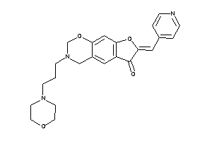 Image of 3-(3-morpholinopropyl)-7-(4-pyridylmethylene)-2,4-dihydrofuro[3,2-g][1,3]benzoxazin-6-one