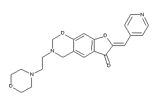 Image of 3-(2-morpholinoethyl)-7-(4-pyridylmethylene)-2,4-dihydrofuro[3,2-g][1,3]benzoxazin-6-one