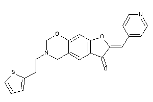 7-(4-pyridylmethylene)-3-[2-(2-thienyl)ethyl]-2,4-dihydrofuro[3,2-g][1,3]benzoxazin-6-one