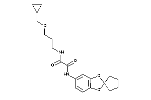 N-[3-(cyclopropylmethoxy)propyl]-N'-spiro[1,3-benzodioxole-2,1'-cyclopentane]-5-yl-oxamide