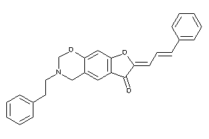 Image of 7-cinnamylidene-3-phenethyl-2,4-dihydrofuro[3,2-g][1,3]benzoxazin-6-one