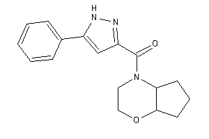 3,4a,5,6,7,7a-hexahydro-2H-cyclopenta[b][1,4]oxazin-4-yl-(5-phenyl-1H-pyrazol-3-yl)methanone