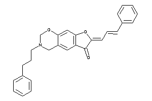 7-cinnamylidene-3-(3-phenylpropyl)-2,4-dihydrofuro[3,2-g][1,3]benzoxazin-6-one