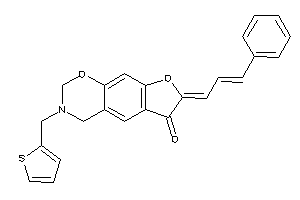 7-cinnamylidene-3-(2-thenyl)-2,4-dihydrofuro[3,2-g][1,3]benzoxazin-6-one