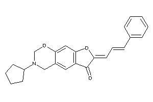 7-cinnamylidene-3-cyclopentyl-2,4-dihydrofuro[3,2-g][1,3]benzoxazin-6-one