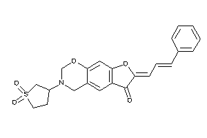 7-cinnamylidene-3-(1,1-diketothiolan-3-yl)-2,4-dihydrofuro[3,2-g][1,3]benzoxazin-6-one