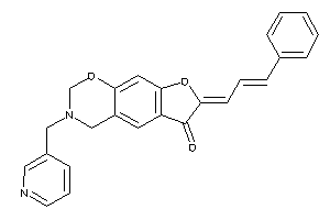 Image of 7-cinnamylidene-3-(3-pyridylmethyl)-2,4-dihydrofuro[3,2-g][1,3]benzoxazin-6-one