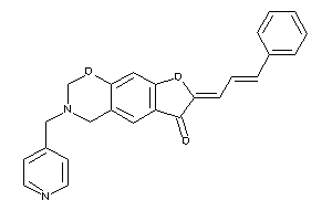 7-cinnamylidene-3-(4-pyridylmethyl)-2,4-dihydrofuro[3,2-g][1,3]benzoxazin-6-one