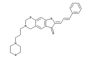 7-cinnamylidene-3-(3-morpholinopropyl)-2,4-dihydrofuro[3,2-g][1,3]benzoxazin-6-one