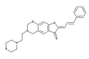 7-cinnamylidene-3-(2-morpholinoethyl)-2,4-dihydrofuro[3,2-g][1,3]benzoxazin-6-one