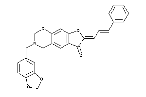 Image of 7-cinnamylidene-3-piperonyl-2,4-dihydrofuro[3,2-g][1,3]benzoxazin-6-one