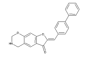 Image of 7-(4-phenylbenzylidene)-3,4-dihydro-2H-furo[3,2-g][1,3]benzoxazin-6-one