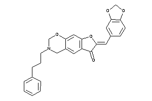 Image of 3-(3-phenylpropyl)-7-piperonylidene-2,4-dihydrofuro[3,2-g][1,3]benzoxazin-6-one