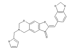 Image of 7-piperonylidene-3-(2-thenyl)-2,4-dihydrofuro[3,2-g][1,3]benzoxazin-6-one
