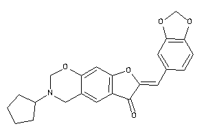 3-cyclopentyl-7-piperonylidene-2,4-dihydrofuro[3,2-g][1,3]benzoxazin-6-one