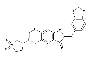 Image of 3-(1,1-diketothiolan-3-yl)-7-piperonylidene-2,4-dihydrofuro[3,2-g][1,3]benzoxazin-6-one