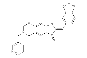 Image of 7-piperonylidene-3-(3-pyridylmethyl)-2,4-dihydrofuro[3,2-g][1,3]benzoxazin-6-one