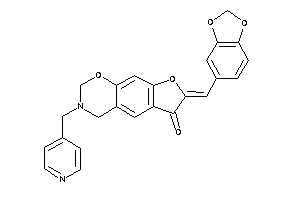 Image of 7-piperonylidene-3-(4-pyridylmethyl)-2,4-dihydrofuro[3,2-g][1,3]benzoxazin-6-one
