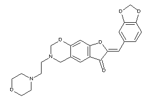 3-(2-morpholinoethyl)-7-piperonylidene-2,4-dihydrofuro[3,2-g][1,3]benzoxazin-6-one
