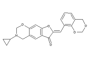 7-(4H-1,3-benzodioxin-8-ylmethylene)-3-cyclopropyl-2,4-dihydrofuro[3,2-g][1,3]benzoxazin-6-one