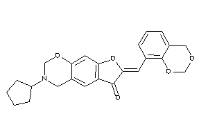 Image of 7-(4H-1,3-benzodioxin-8-ylmethylene)-3-cyclopentyl-2,4-dihydrofuro[3,2-g][1,3]benzoxazin-6-one