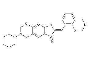 7-(4H-1,3-benzodioxin-8-ylmethylene)-3-cyclohexyl-2,4-dihydrofuro[3,2-g][1,3]benzoxazin-6-one