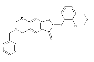 7-(4H-1,3-benzodioxin-8-ylmethylene)-3-benzyl-2,4-dihydrofuro[3,2-g][1,3]benzoxazin-6-one