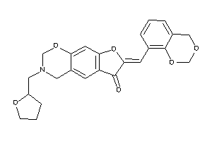 7-(4H-1,3-benzodioxin-8-ylmethylene)-3-(tetrahydrofurfuryl)-2,4-dihydrofuro[3,2-g][1,3]benzoxazin-6-one