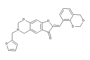 7-(4H-1,3-benzodioxin-8-ylmethylene)-3-(2-furfuryl)-2,4-dihydrofuro[3,2-g][1,3]benzoxazin-6-one