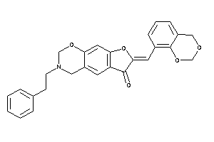 7-(4H-1,3-benzodioxin-8-ylmethylene)-3-phenethyl-2,4-dihydrofuro[3,2-g][1,3]benzoxazin-6-one