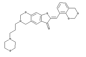 7-(4H-1,3-benzodioxin-8-ylmethylene)-3-(3-morpholinopropyl)-2,4-dihydrofuro[3,2-g][1,3]benzoxazin-6-one
