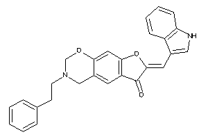 7-(1H-indol-3-ylmethylene)-3-phenethyl-2,4-dihydrofuro[3,2-g][1,3]benzoxazin-6-one