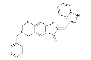 3-benzyl-7-(1H-indol-3-ylmethylene)-2,4-dihydrofuro[3,2-g][1,3]benzoxazin-6-one