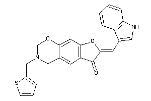 7-(1H-indol-3-ylmethylene)-3-(2-thenyl)-2,4-dihydrofuro[3,2-g][1,3]benzoxazin-6-one