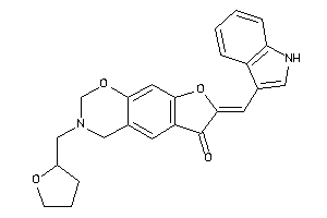 7-(1H-indol-3-ylmethylene)-3-(tetrahydrofurfuryl)-2,4-dihydrofuro[3,2-g][1,3]benzoxazin-6-one