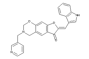 7-(1H-indol-3-ylmethylene)-3-(3-pyridylmethyl)-2,4-dihydrofuro[3,2-g][1,3]benzoxazin-6-one