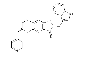 7-(1H-indol-3-ylmethylene)-3-(4-pyridylmethyl)-2,4-dihydrofuro[3,2-g][1,3]benzoxazin-6-one