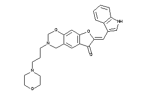 Image of 7-(1H-indol-3-ylmethylene)-3-(3-morpholinopropyl)-2,4-dihydrofuro[3,2-g][1,3]benzoxazin-6-one