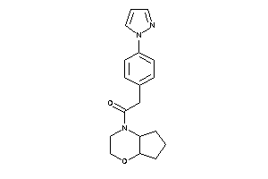 1-(3,4a,5,6,7,7a-hexahydro-2H-cyclopenta[b][1,4]oxazin-4-yl)-2-(4-pyrazol-1-ylphenyl)ethanone