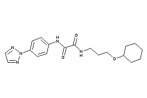 N-[3-(cyclohexoxy)propyl]-N'-[4-(triazol-2-yl)phenyl]oxamide