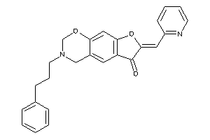 Image of 3-(3-phenylpropyl)-7-(2-pyridylmethylene)-2,4-dihydrofuro[3,2-g][1,3]benzoxazin-6-one