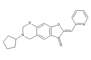 3-cyclopentyl-7-(2-pyridylmethylene)-2,4-dihydrofuro[3,2-g][1,3]benzoxazin-6-one