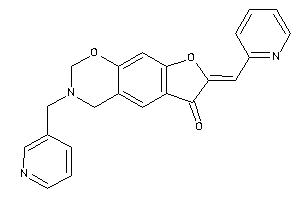3-(3-pyridylmethyl)-7-(2-pyridylmethylene)-2,4-dihydrofuro[3,2-g][1,3]benzoxazin-6-one