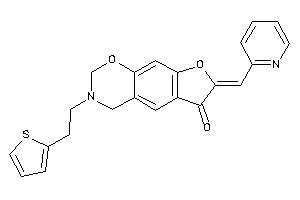 Image of 7-(2-pyridylmethylene)-3-[2-(2-thienyl)ethyl]-2,4-dihydrofuro[3,2-g][1,3]benzoxazin-6-one