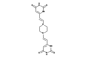 6-[2-[4-[2-(2,4-diketo-1H-pyrimidin-6-yl)vinyl]piperazino]vinyl]uracil