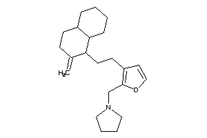 1-[[3-[2-(2-methylenedecalin-1-yl)ethyl]-2-furyl]methyl]pyrrolidine