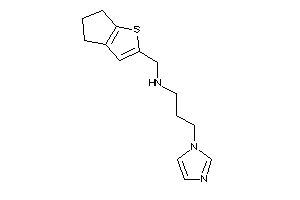 5,6-dihydro-4H-cyclopenta[b]thiophen-2-ylmethyl(3-imidazol-1-ylpropyl)amine